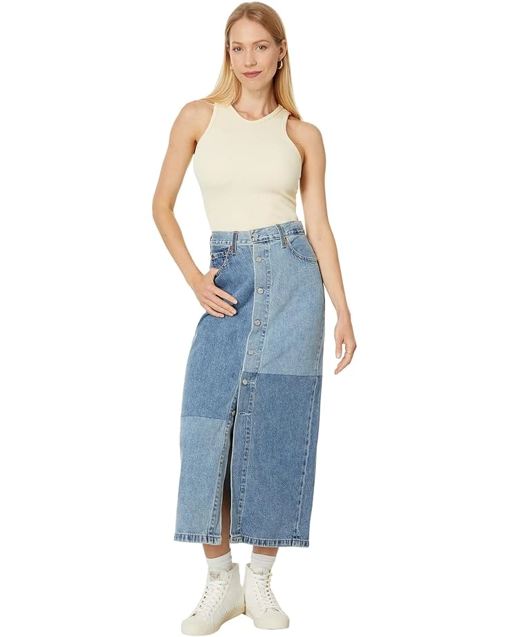 Levi's® Premium Button Midi Skirt Patch | Skirts - Image 4
