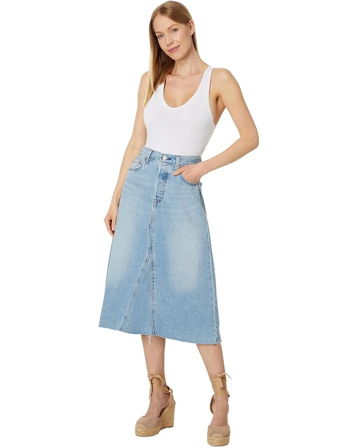Levi's® Premium HR A-Line Deconstructed Midi Skirt | Skirts - Image 4