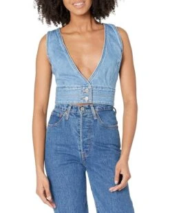 Levi's® Premium Raine Denim Crop Top | Shirts & Tops